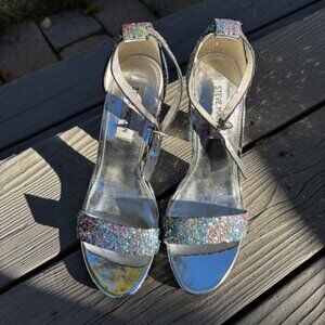Steve Madden Multi Collor Glitter Heel